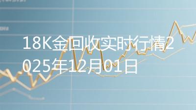 18K金回收实时行情2025年12月01日