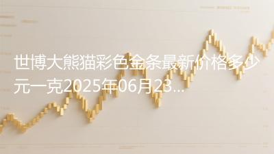 世博大熊猫彩色金条最新价格多少元一克2025年06月23日