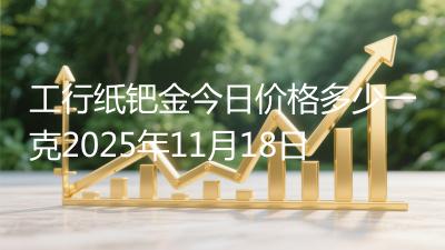 工行纸钯金今日价格多少一克2025年11月18日
