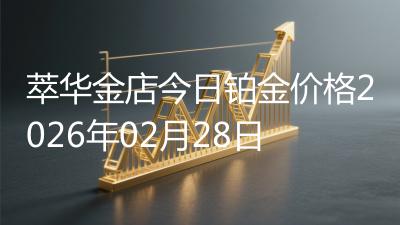 萃华金店今日铂金价格2026年02月28日