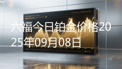 六福今日铂金价格2025年09月08日