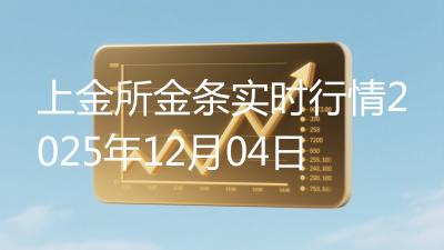 上金所金条实时行情2025年12月04日
