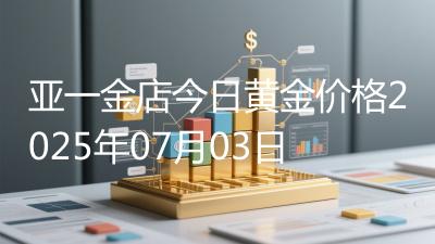 亚一金店今日黄金价格2025年07月03日