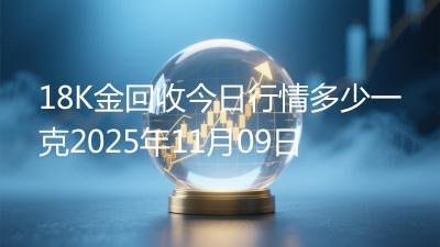 18K金回收今日行情多少一克2025年11月09日