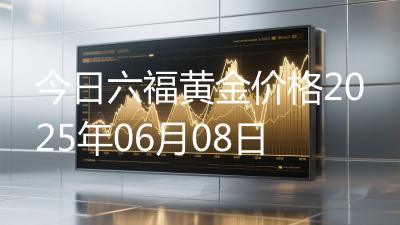 今日六福黄金价格2025年06月08日