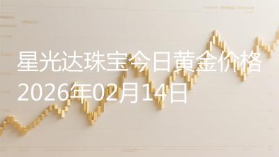 星光达珠宝今日黄金价格2026年02月14日