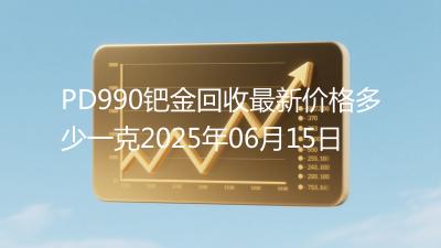 PD990钯金回收最新价格多少一克2025年06月15日