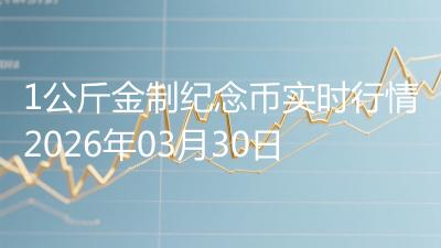1公斤金制纪念币实时行情2026年03月30日