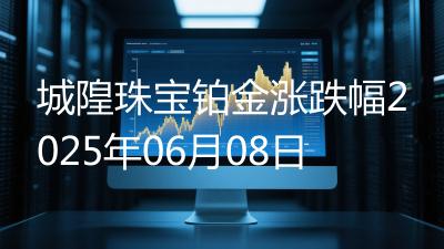 城隍珠宝铂金涨跌幅2025年06月08日