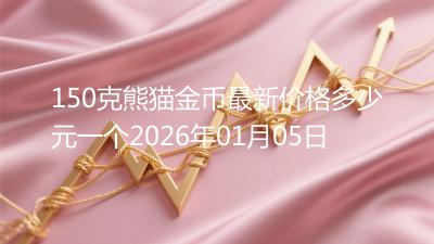 150克熊猫金币最新价格多少元一个2026年01月05日