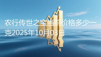 农行传世之宝当前价格多少一克2025年10月03日