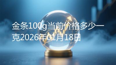 金条100g当前价格多少一克2026年01月18日