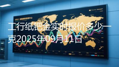 工行纸钯金实时报价多少一克2025年09月11日