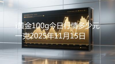 i黄金100g今日行情多少元一克2025年11月15日