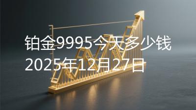 铂金9995今天多少钱2025年12月27日