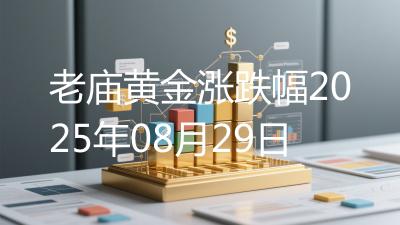 老庙黄金涨跌幅2025年08月29日