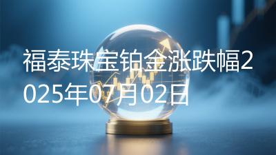 福泰珠宝铂金涨跌幅2025年07月02日