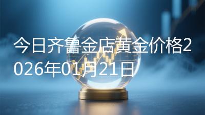 今日齐鲁金店黄金价格2026年01月21日