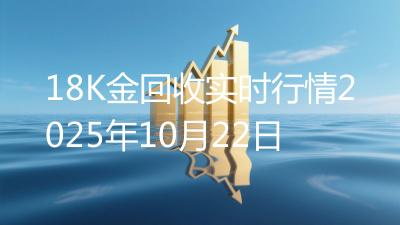 18K金回收实时行情2025年10月22日