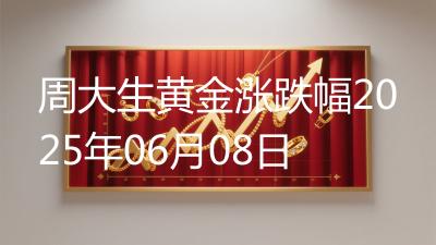 周大生黄金涨跌幅2025年06月08日