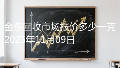 金条回收市场报价多少一克2025年11月09日