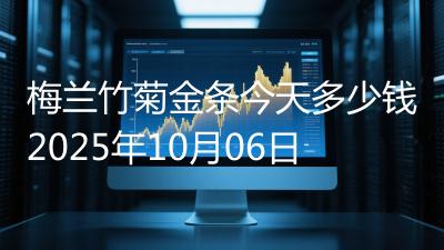 梅兰竹菊金条今天多少钱2025年10月06日