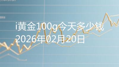 i黄金100g今天多少钱2026年02月20日