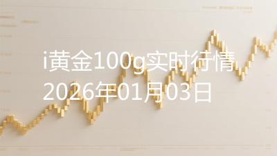 i黄金100g实时行情2026年01月03日