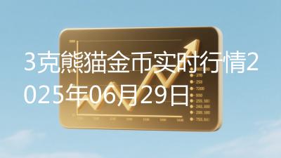3克熊猫金币实时行情2025年06月29日