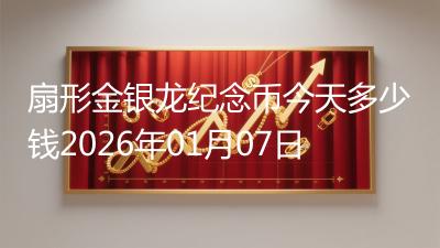 扇形金银龙纪念币今天多少钱2026年01月07日