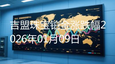 吉盟珠宝铂金涨跌幅2026年01月09日