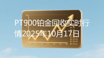 PT900铂金回收实时行情2025年10月17日