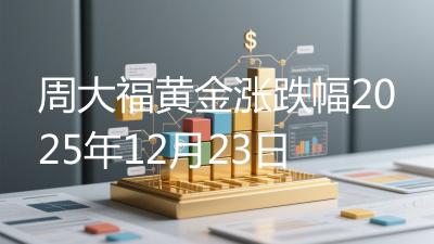 周大福黄金涨跌幅2025年12月23日
