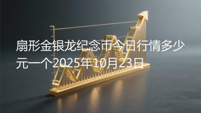 扇形金银龙纪念币今日行情多少元一个2025年10月23日