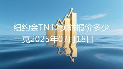 纽约金TN12实时报价多少一克2025年07月18日