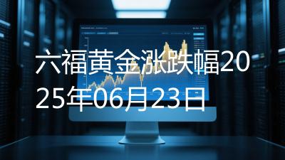 六福黄金涨跌幅2025年06月23日