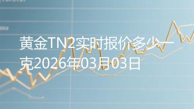 黄金TN2实时报价多少一克2026年03月03日
