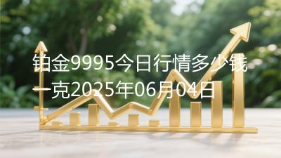铂金9995今日行情多少钱一克2025年06月04日