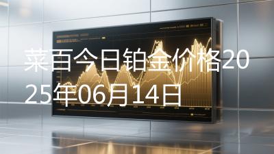 菜百今日铂金价格2025年06月14日