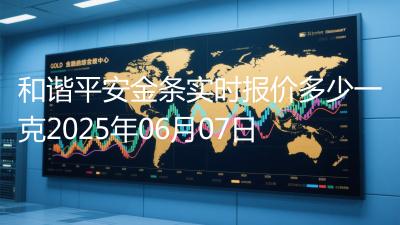 和谐平安金条实时报价多少一克2025年06月07日