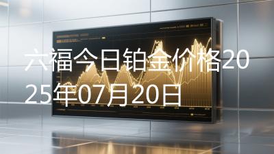 六福今日铂金价格2025年07月20日
