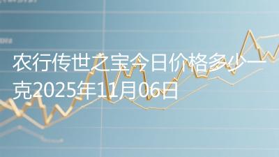 农行传世之宝今日价格多少一克2025年11月06日