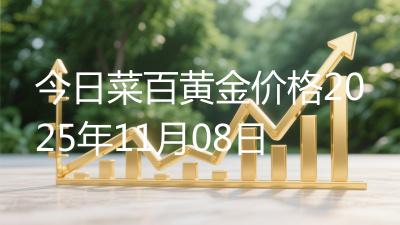 今日菜百黄金价格2025年11月08日