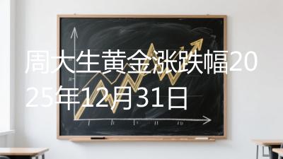 周大生黄金涨跌幅2025年12月31日