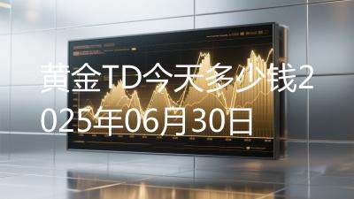 黄金TD今天多少钱2025年06月30日
