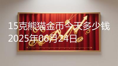 15克熊猫金币今天多少钱2025年06月24日