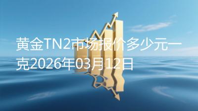 黄金TN2市场报价多少元一克2026年03月12日