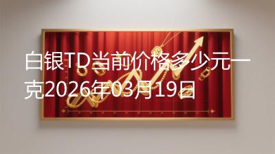 白银TD当前价格多少元一克2026年03月19日