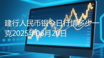 建行人民币银今日行情多少一克2025年06月20日