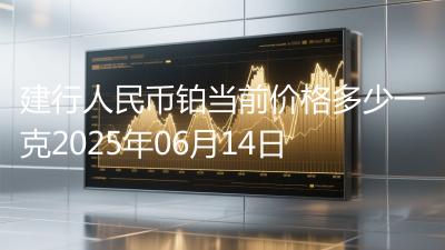 建行人民币铂当前价格多少一克2025年06月14日
